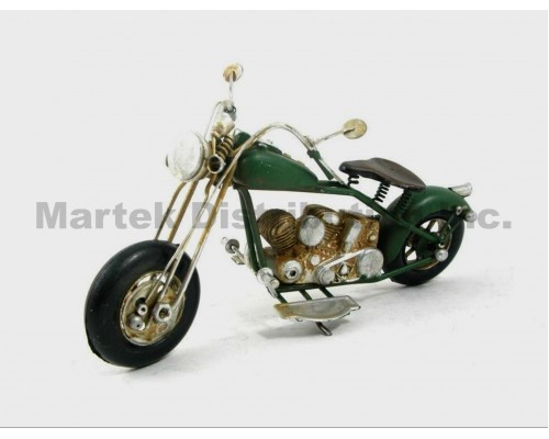Moto en métal vintage mini Vert